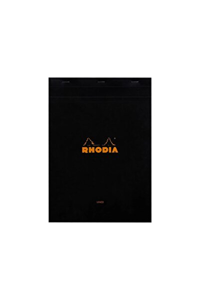 Rhodia A4 notepad, stapled, 80 sheets, No. 18, black dictando