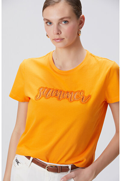 Network Turuncu T-shirt
