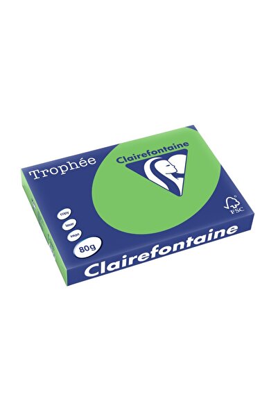 Clairefontaine Hârtie A3 80 g/m² Culoare Intensă 500 coli/reamă Verde Intens