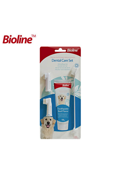 Bioline Ds-Derin Köpekler Için Ağız Temizleme Jeli ve Diş Fırçası Seti