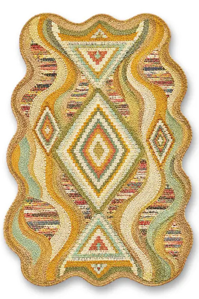 Rugs Modern Halı Sdt Fish Theme Patterned Modern Woven Base Decorative Carpet...