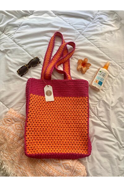 PeriStore Hawaii Shopper El Örmesi Omuz Çantası Büyük Boy