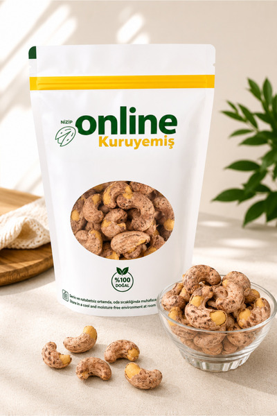 Nizip Online Kuruyemiş Kaju - Kabuklu Kavrulmuş - Yağsız - 200 gr