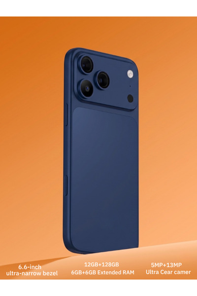 M HORSE هاتف M-HORSE Max Plus 128GB 12GB RAM 4G مع سماعات TWS - أزرق داكن