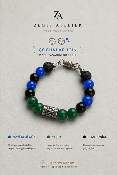 Zegisatelier Çocuk Doğal Taş Bileklik