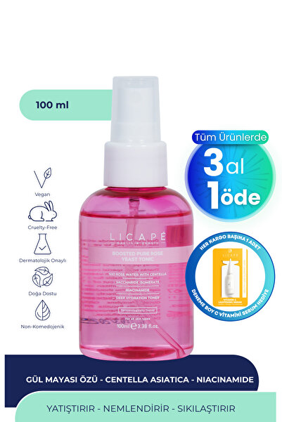 Licape Etkisi Arttırılmış Saf Gül Mayası Toniği 100ml