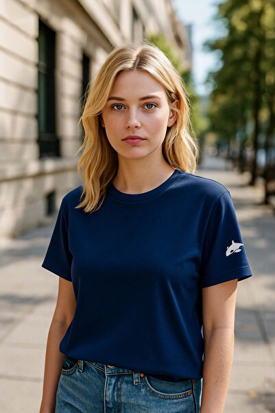 MARKAPIA WOMAN Women's Crew Neck Basic Plain Short Sleeve T-Shirt