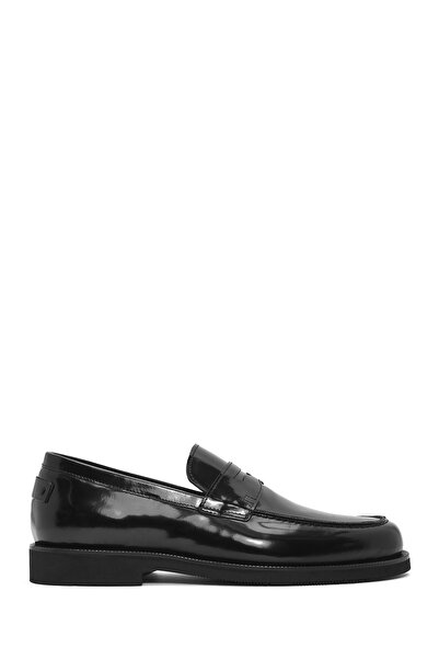 Derimod Men's Black Genuine Leather Loafers Casual Daily Shoes 25Sfd602622