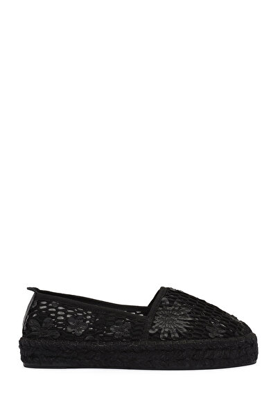 Derimod Kadın Siyah Desenli Espadril 25SFD20726F
