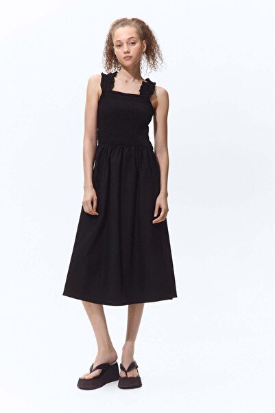 H&M Smocked poplin dress