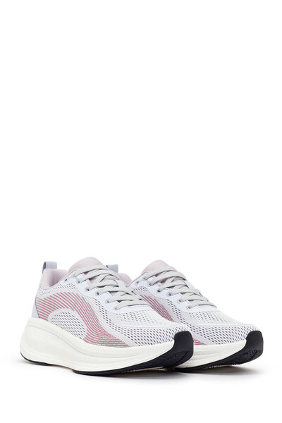 Derimod Zero Kadın Mor Bağcıklı Kalın Tabanlı Kumaş Sneaker 26PFE49546F