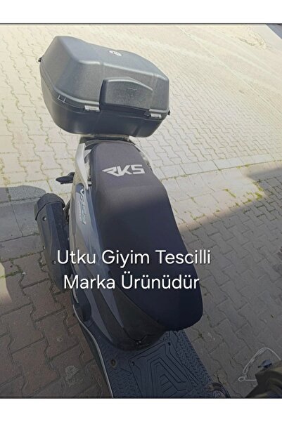 Utku Giyim RKS UYUMLU MOTOSİKLET KOLTUK SELE KILIFI SİYAH RENK