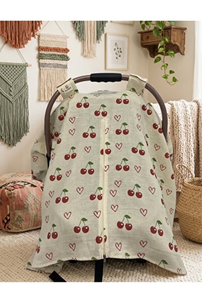 Ponchik 100% Cotton Muslin Zippered Gots Certified Newborn Baby Stroller Cove...