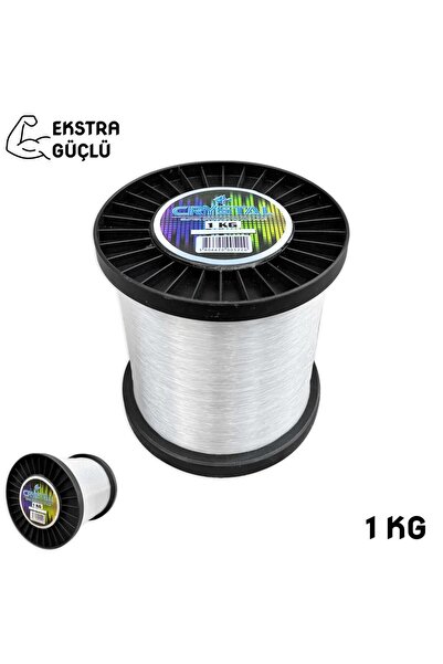 Genel Markalar Crystal Şeffaf Bobin Misina 1 KG Ekstra Güçlü