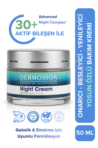 dermosion Yosun Ginseng Özlü Peptit Anti Aging Gece Bakım Kremi - Derinlemesi...