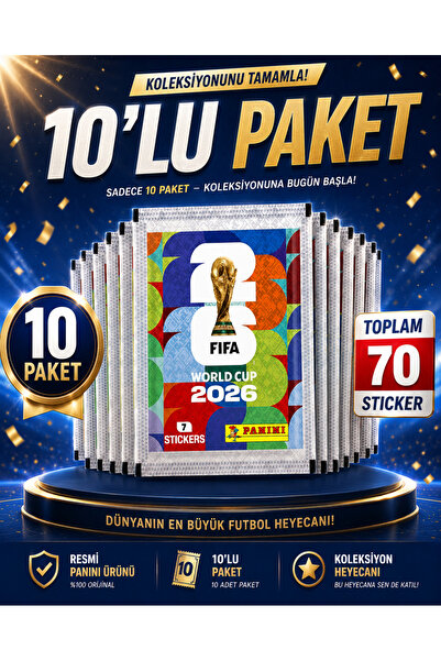 Panini Fifa World Cup 2026 Sticker Pack of 7 Stickers World Cup Collectible S...