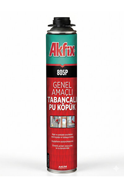 Akfix 805p Tabancalı Poliüretan Köpük 750 Ml/850 Gr (1 Koli - 12 Adet)