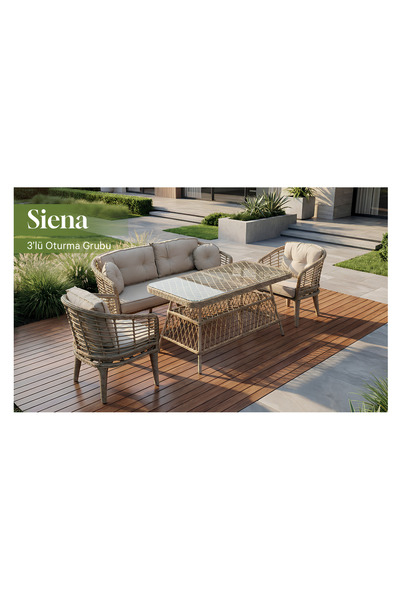 MY WORLD GARDEN SİENNA 3+1+1+MASA BAHÇE BALKON TAKIMI