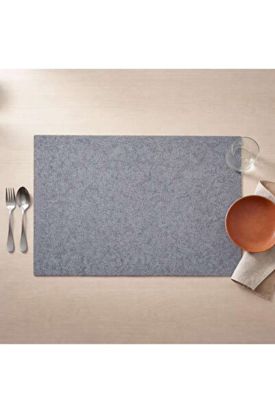 PAN HOME طقم مفارش مستطيلة من 4 قطع إيكو 33x45 سم - رمادي