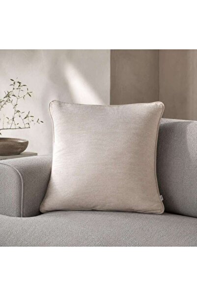 PAN HOME وسادة هيلتون ميلانج محشوة بديل الريش 60x60 سم - لون خشب البتولا