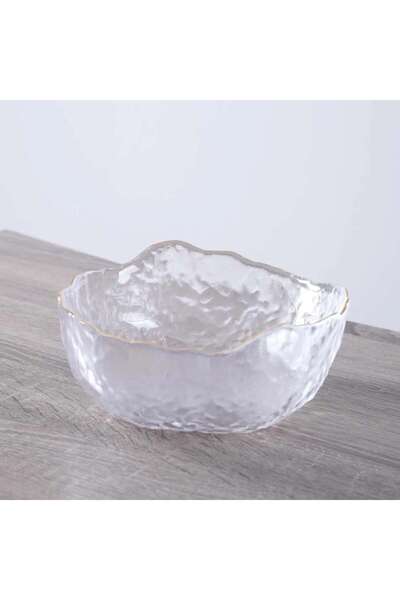 PAN HOME Moetz Gold Rim Bowl 630ml - Clear