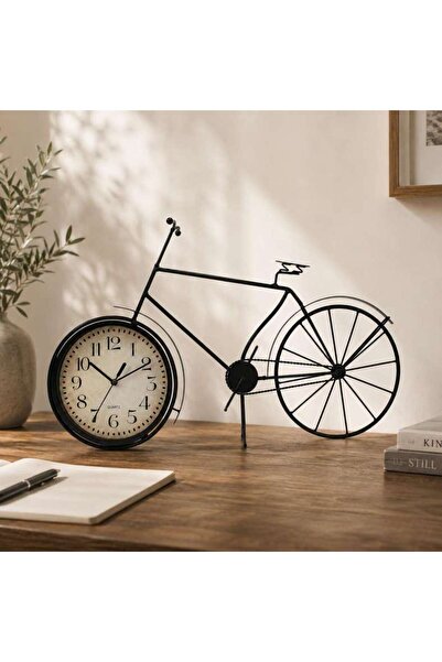 PAN HOME Bicyle Table Clock 60x38cm - Black