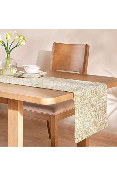 PAN HOME Designora Jq مفرش طاولة 40x180 سم - خردل