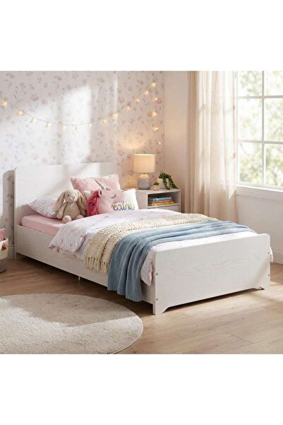 PAN HOME سرير مالمو 95x190 سم - أبيض