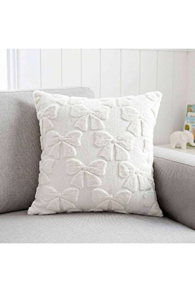 PAN HOME Nyla Kids Fur Cushion 45x45cm - Ivory