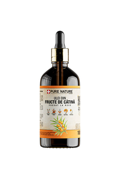 CHOSA Ulei de Cătină, Pure , 100ml, Presat la Rece, Nerafinat, pentru Păr, Co...