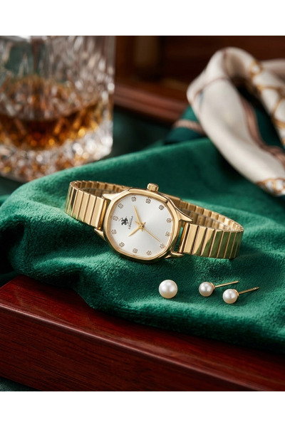 DNZ Watch Store Yaylı Kordonlu - Retro Kadın Kol Saati
