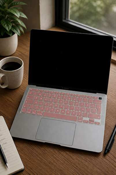 Mcstorey Macbook Air M1 Kılıf 13inç Klavye Koruyucu Türkçe Q Harf Baskılı Tou...