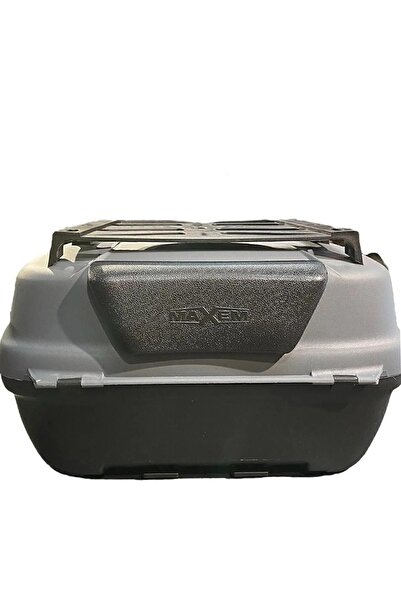 Maxem Sl45 Full 45 Litre Gri Bagaj Ve Sırt Dayamalı Motosiklet Arka Çanta