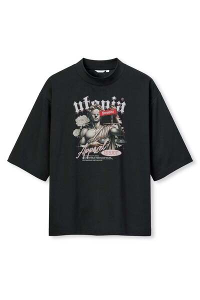 buzagi tasarım ürünleri Urban Streetwear Digital Print Oversize Black Unisex ...