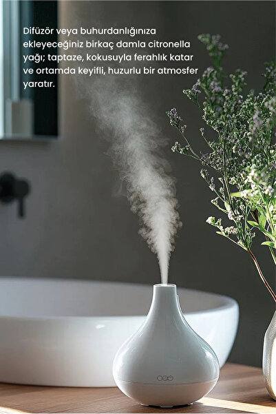 Monoville Citronella Uçucu Yağı 10 ml Saf ve Doğal (Citronella Essential Oil)