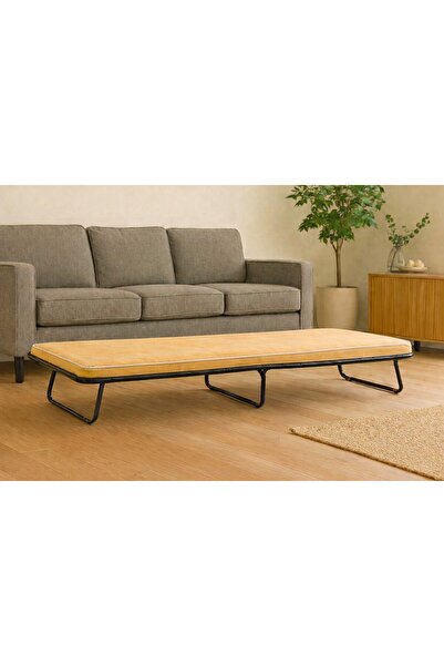 UnicSpot Pat pliant Star, negru, 190x80x25 cm