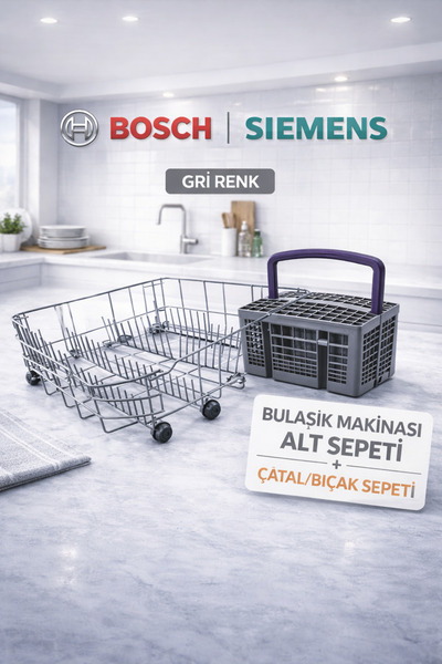 Siemens Bulaşık Makinesi Alt Sepet ( V1 ) - Gri