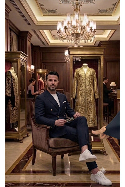 ATKGİYİM Kruvaze Ceketli Slim Fit Erkek Takım Elbise - Özel Gün ve Ofis Stili...
