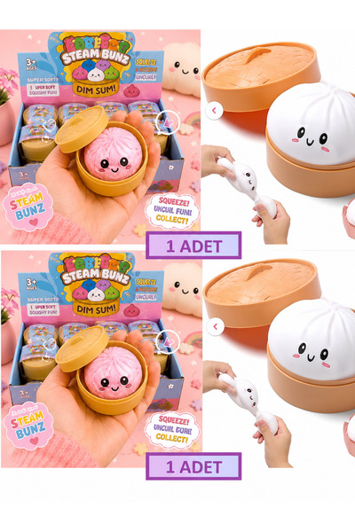 leoparcoverstore Çin Mantısı Orjinal İthal Dumping Squishy Süpriz Renk 1 Adet...