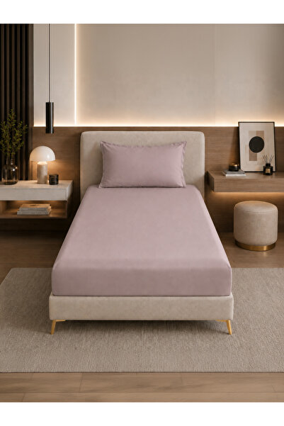 Donetella Plain Bed Sheet 90X200 cm – Deep Pocket Sheet 30 cm with 1 Pillowcase