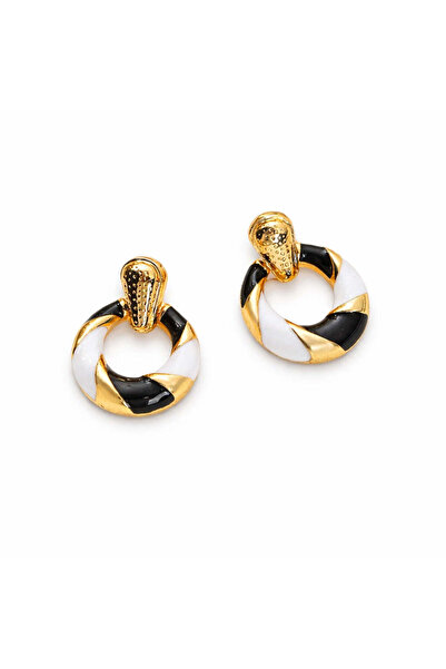 Pursehuit Cercei aurii, cu clipsuri, rotunzi, Ludviga C6