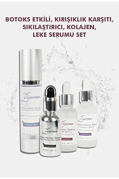 Luxydem Botoks Etkili Kırışıklık Giderici, Cilt Sıkılaştırıcı, Leke Serumu 4’...