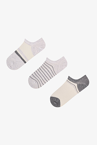 Penti Ribbed Stripes 3'lü Sneaker Çorabı