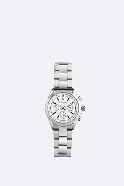 Avva Men's Silver Gift Boxed Metal Band Wrist Watch B009035