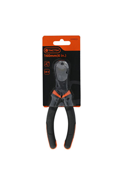 Tactix Durable Chrome-Vanadium Steel End Nipper Plier with Non-Slip Handle 6inch