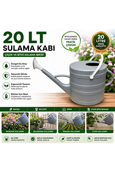 Olgun Home Sulama Kabı 20 Litre Çiçek Bitki Sulama 1 Adet