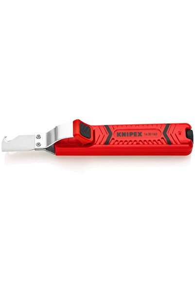Knipex 1620165SB Dezizolator de cabluri roșu, Unealtă de dezizolare/demontare...