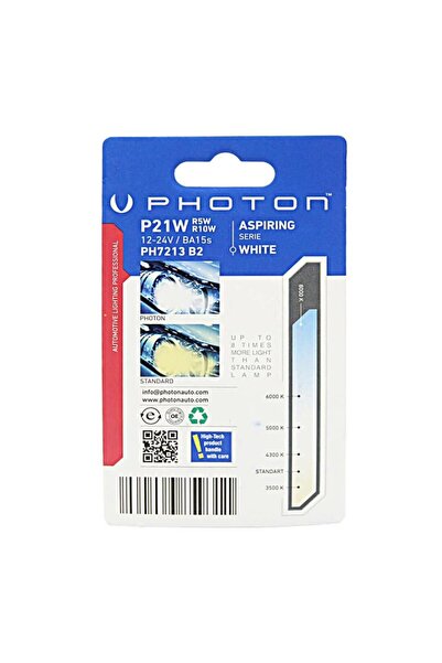 Photon P21W/R5W/R10W 12-24V LED (2'Lİ BLISTER)