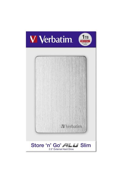 Verbatim Store n Go 2,5 ALU 1TB USB 3.2 Gen 1 Silver