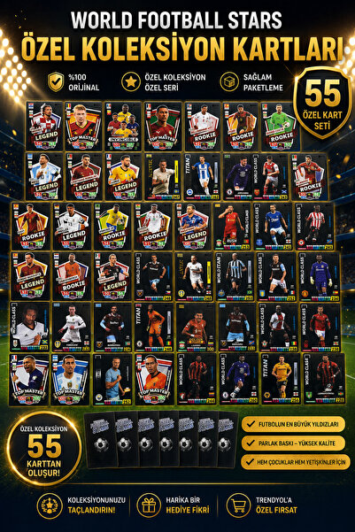 CANTEX TECH Football Player Playing Card 55 Pieces Black Series Pocket Flexib...